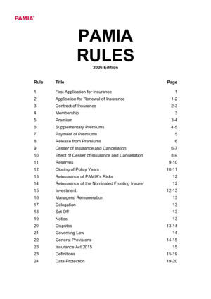 PAMIA Rules 2026