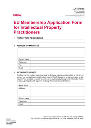 EU Membership Application Form